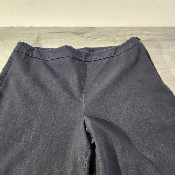 Talbots Chatham Ankle Curvy Pants Black Cotton Blend Slim Fit Womens Size 8 - Picture 7 of 12